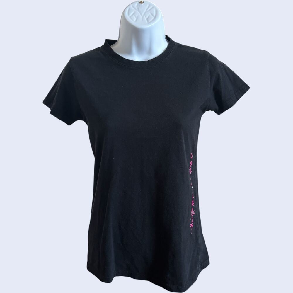 Unbranded S Y2K Skull Graphic Tee Black Fitted